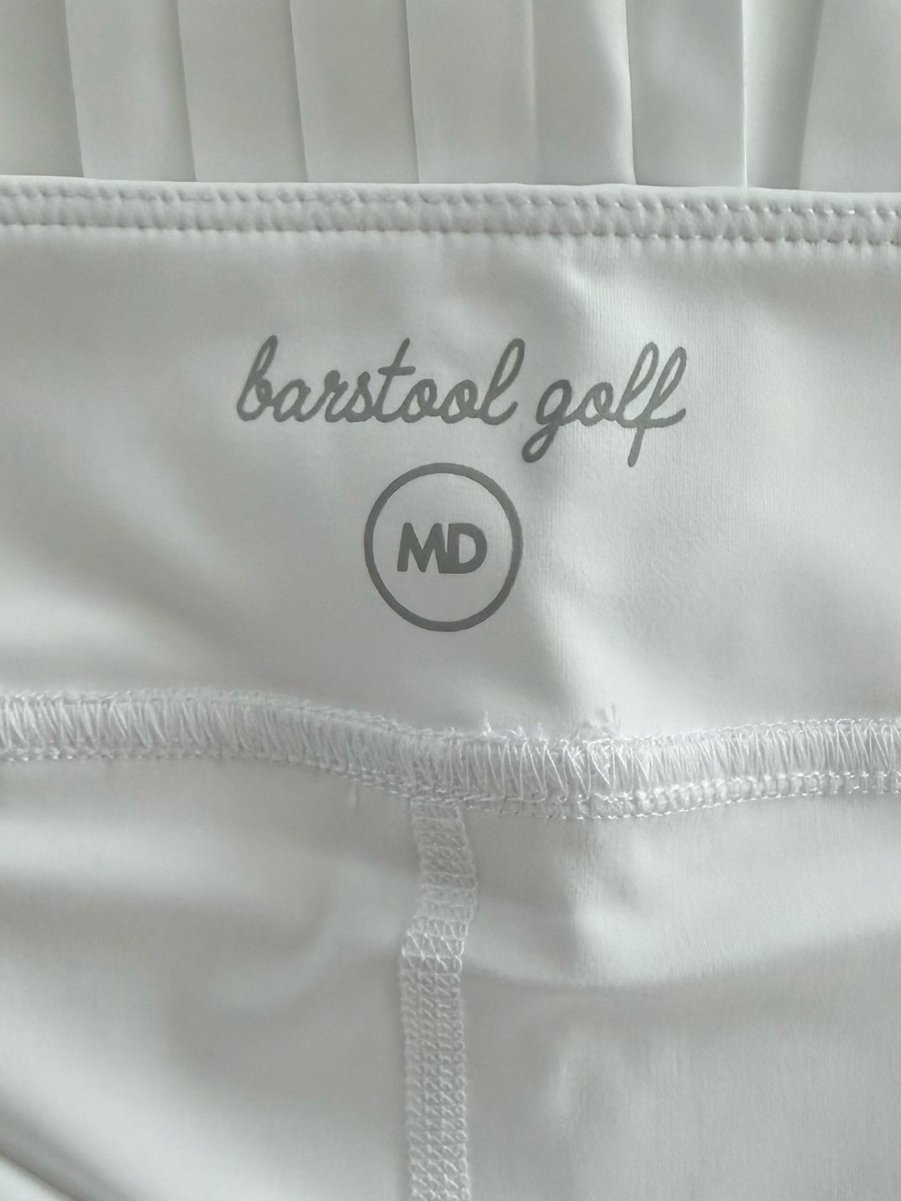 Barstool Golf Women's White Pleated Golf Tennis Skort NWT Size M - Picture 6 of 6